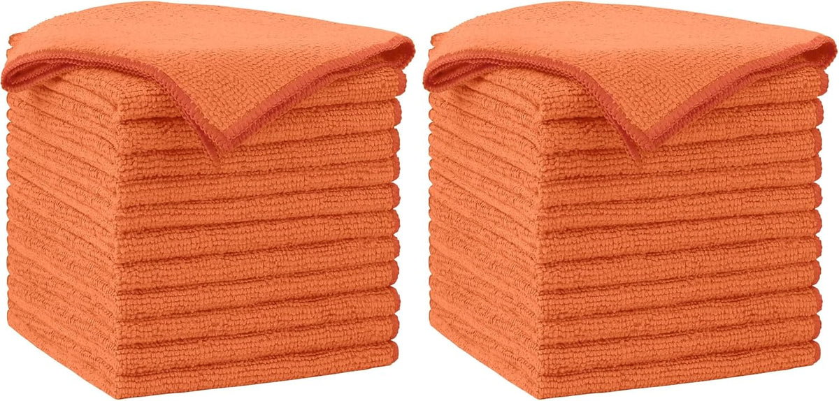AIDEA Microfiber Cleaning Cloth-50PK, Microfiber Towels for Cars 12"x12"