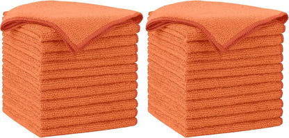 AIDEA Microfiber Cleaning Cloth-50PK, Microfiber Towels for Cars 12"x12"