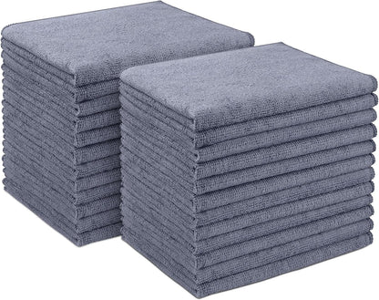 AIDEA Microfiber Cleaning Cloth-50PK, Microfiber Towels for Cars 12"x12"