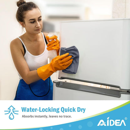 AIDEA Microfiber Cleaning Cloth-50PK, Microfiber Towels for Cars 12"x12"