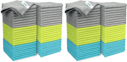AIDEA Microfiber Cleaning Cloth-50PK, Microfiber Towels for Cars 12"x12"