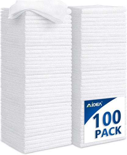 AIDEA Microfiber Cleaning Cloth-50PK, Microfiber Towels for Cars 12"x12"