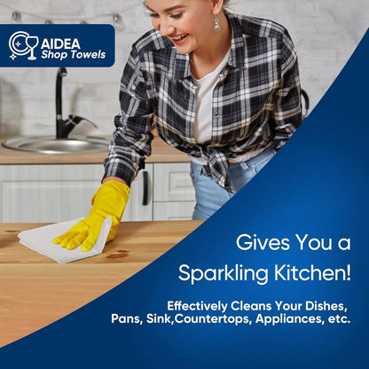 AIDEA Microfiber Cleaning Cloth-50PK, Microfiber Towels for Cars 12"x12"