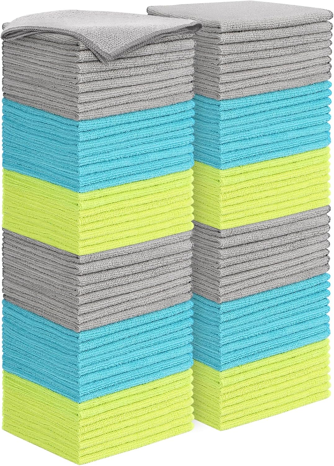 AIDEA Microfiber Cleaning Cloth-50PK, Microfiber Towels for Cars 12"x12"