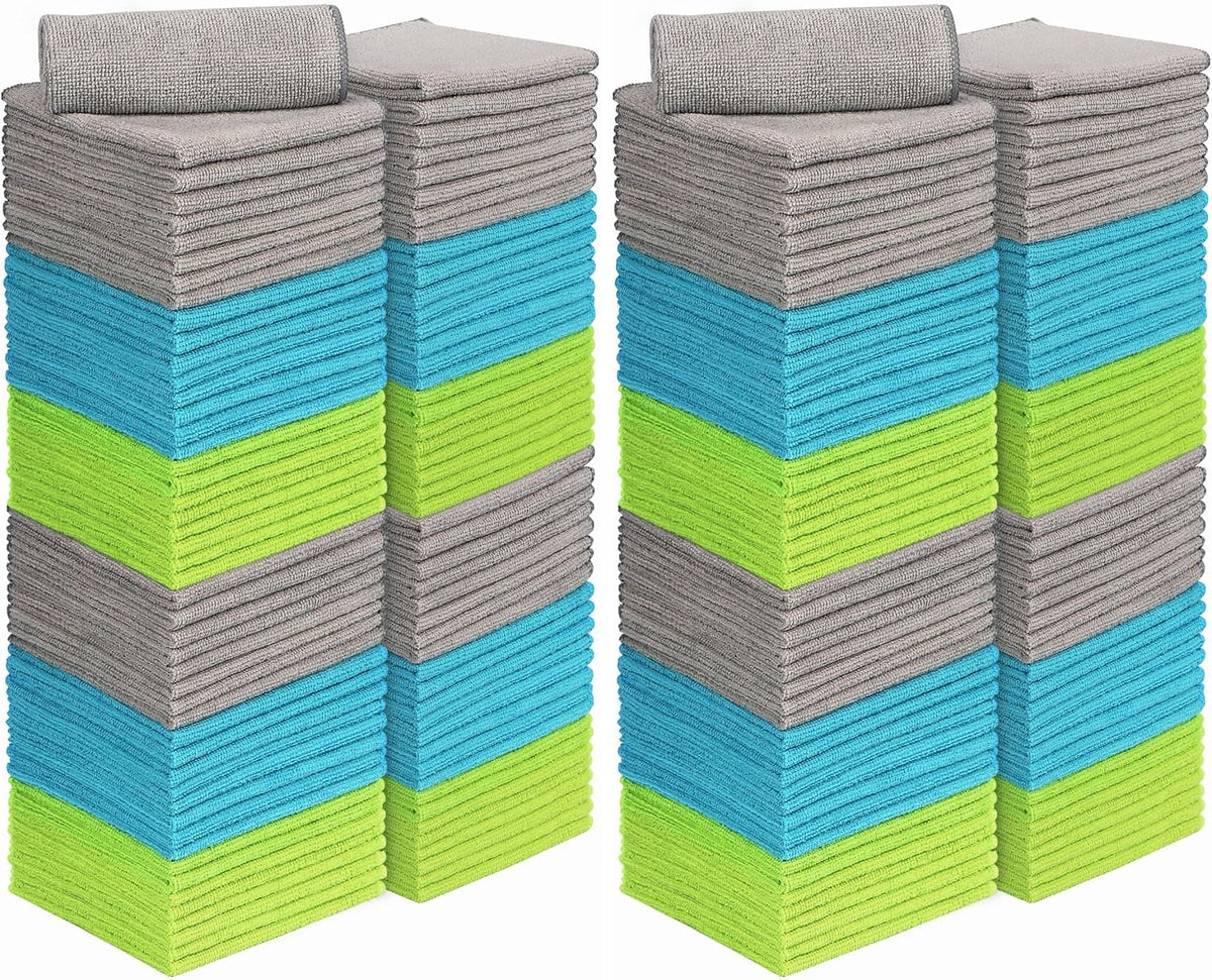 AIDEA Microfiber Cleaning Cloth-50PK, Microfiber Towels for Cars 12"x12"