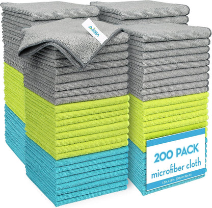 AIDEA Microfiber Cleaning Cloth-50PK, Microfiber Towels for Cars 12"x12"