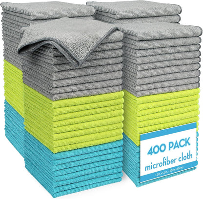 AIDEA Microfiber Cleaning Cloth-50PK, Microfiber Towels for Cars 12"x12"