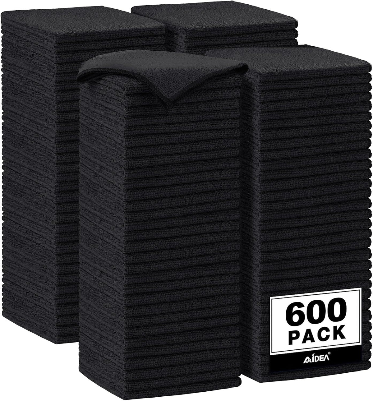 AIDEA Microfiber Cleaning Cloth-50PK, Microfiber Towels for Cars 12"x12"