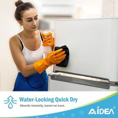 AIDEA Microfiber Cleaning Cloth-50PK, Microfiber Towels for Cars 12"x12"
