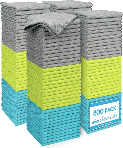 AIDEA Microfiber Cleaning Cloth-50PK, Microfiber Towels for Cars 12"x12"