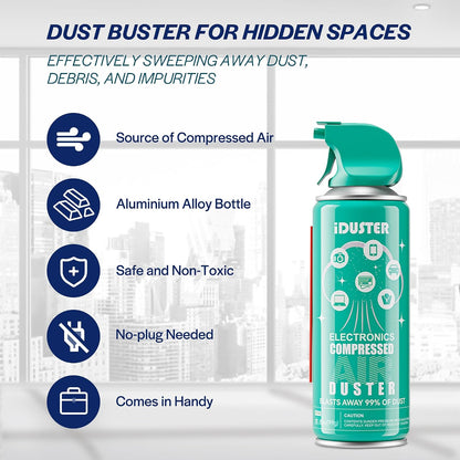 Compressed Canned Air Duster for Computer - Disposable Electronic Keyboard Cleaner for Cleaning Duster, 3PCS(3.5oz)