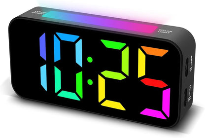 Loud Alarm Clocks for Bedrooms Heavy Sleepers, Digital Bedside Clock