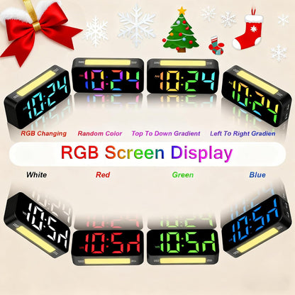 Loud Alarm Clocks for Bedrooms Heavy Sleepers, Digital Bedside Clock