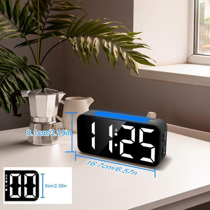 Loud Alarm Clocks for Bedrooms Heavy Sleepers, Digital Bedside Clock