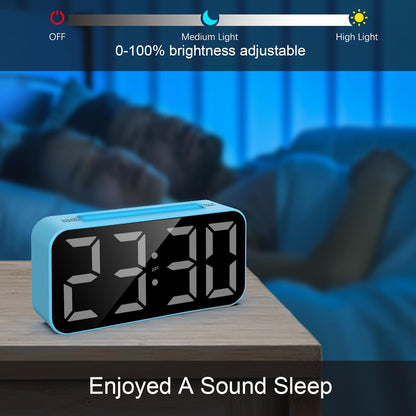 Loud Alarm Clocks for Bedrooms Heavy Sleepers, Digital Bedside Clock