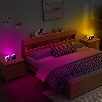 Loud Alarm Clocks for Bedrooms Heavy Sleepers, Digital Bedside Clock