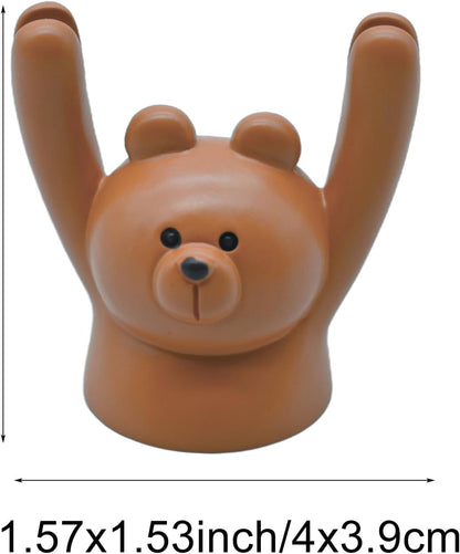 7Pcs Cute Raising Hand Animal Photo Holder Resin Memo Folder