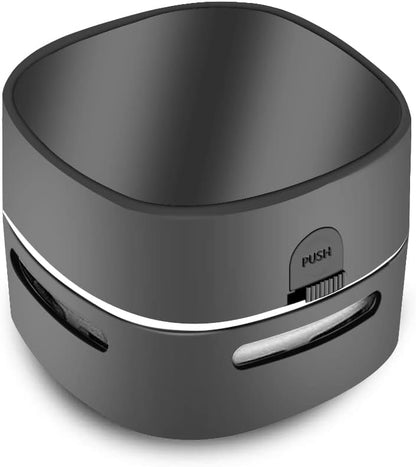 Mini Desktop Vacuum Cleaner for Table Dust (Black AA Battery)