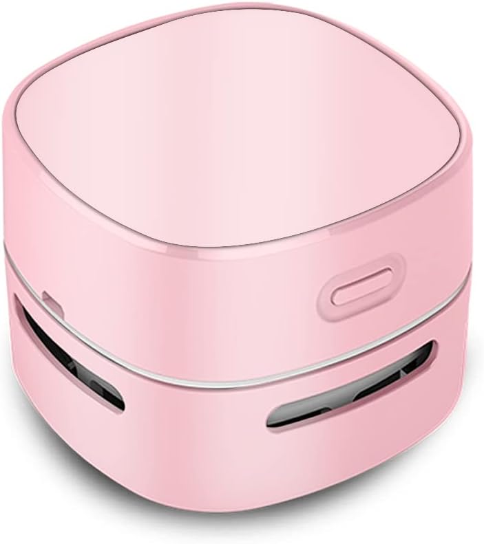 Mini Desktop Vacuum Cleaner for Table Dust (Black AA Battery)