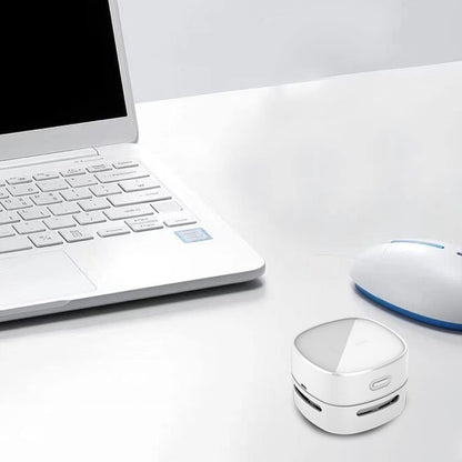 Mini Desktop Vacuum Cleaner for Table Dust (Black AA Battery)