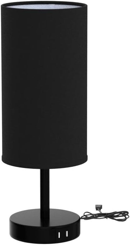 Bedside Table Lamp with USB Ports, Touch Dimmable Nightstand