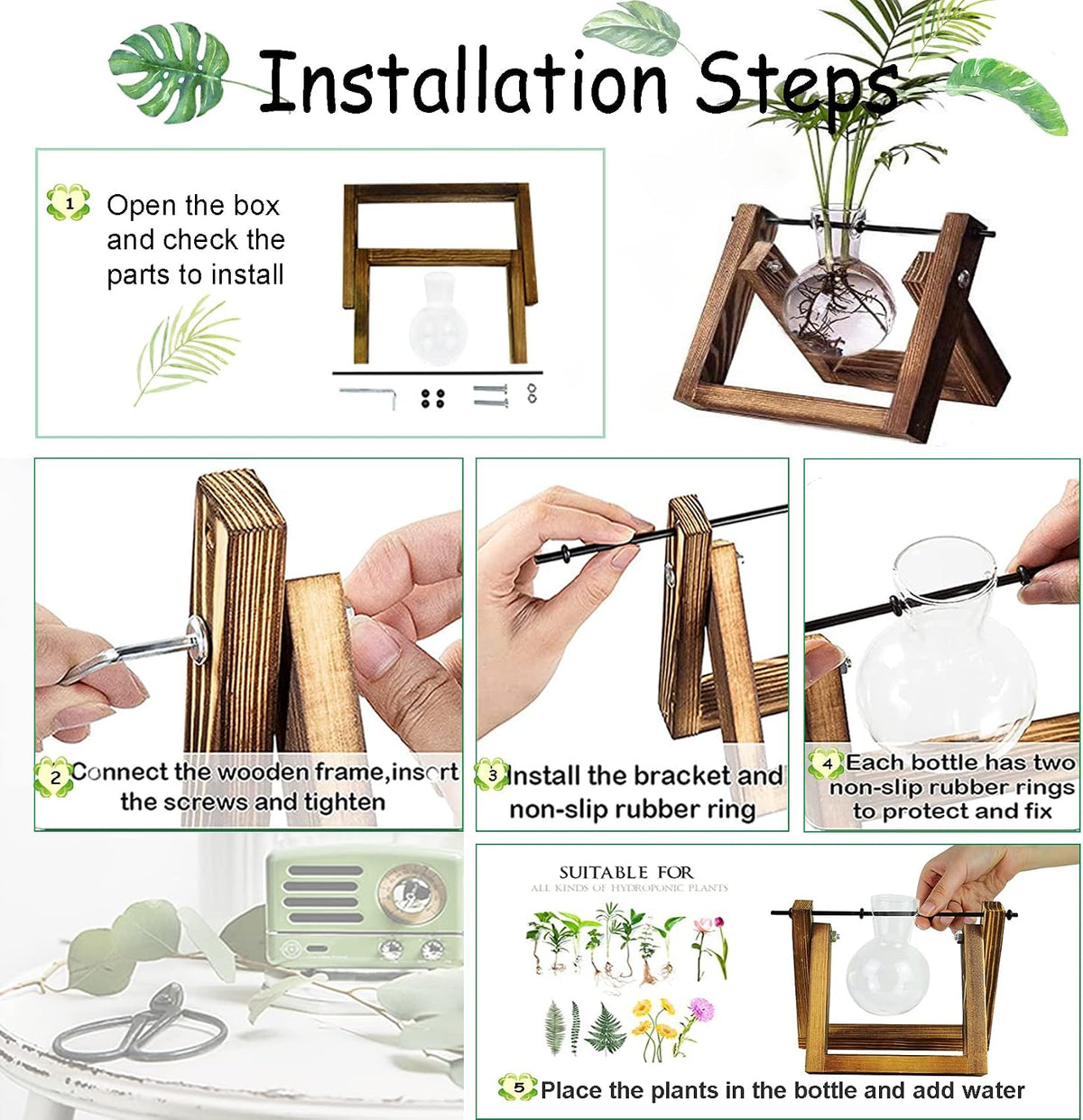 Plant Propagation Station Bulb Vase, 1 Bulb Vase
