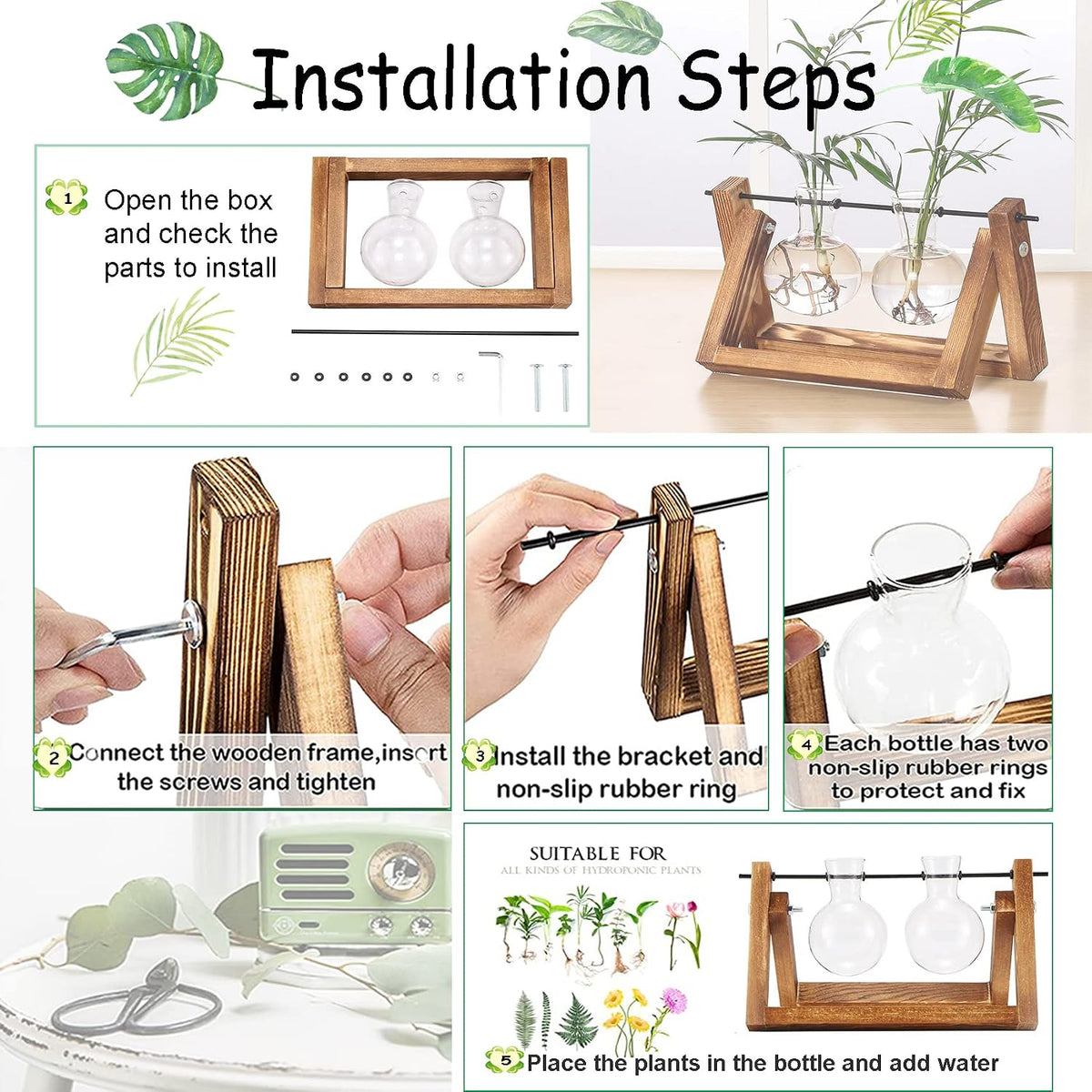 Plant Propagation Station Bulb Vase, 1 Bulb Vase