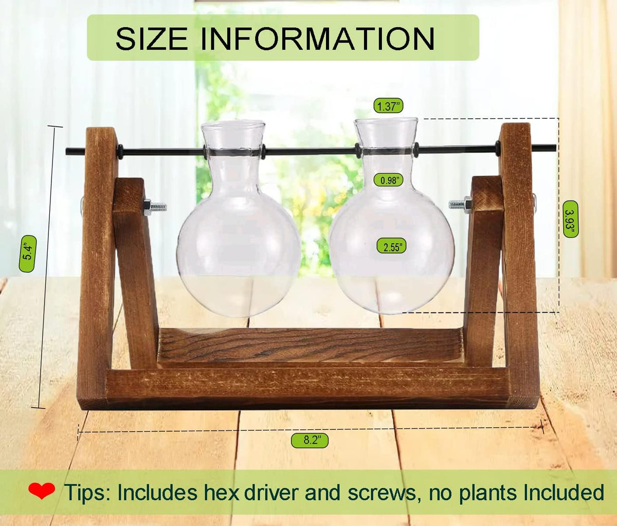 Plant Propagation Station Bulb Vase, 1 Bulb Vase