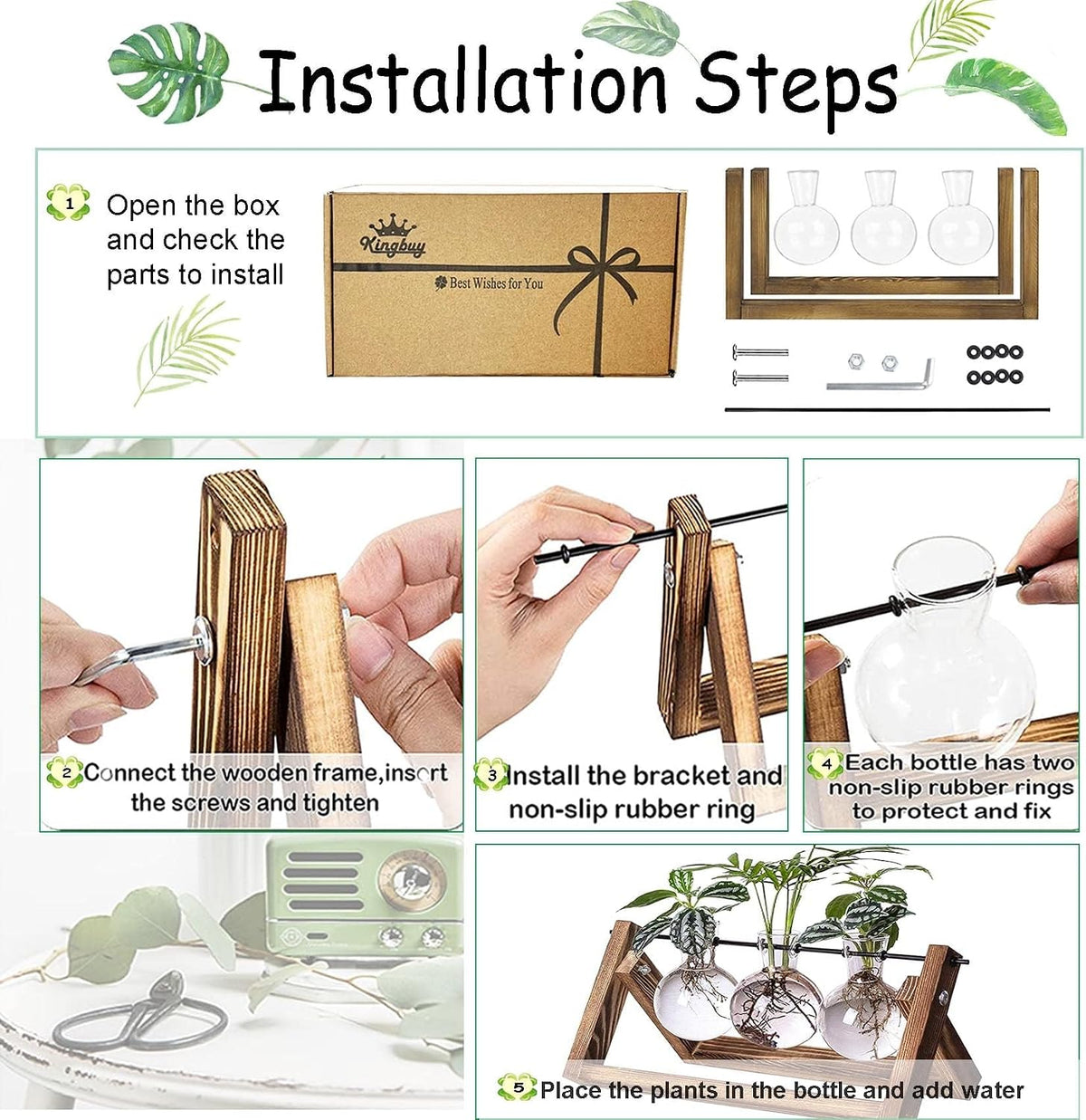 Plant Propagation Station Bulb Vase, 1 Bulb Vase