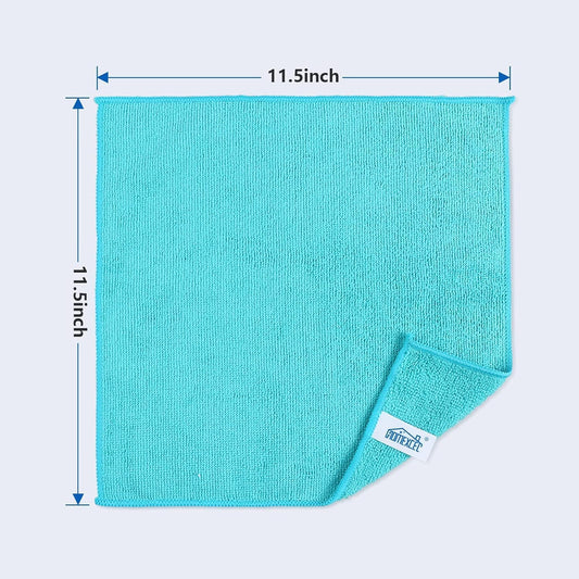 12PK Microfiber Cleaning Cloth, Cleaning Rag for Home, 11.5x11.5in