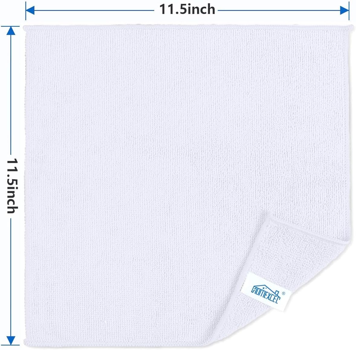 12PK Microfiber Cleaning Cloth, Cleaning Rag for Home, 11.5x11.5in
