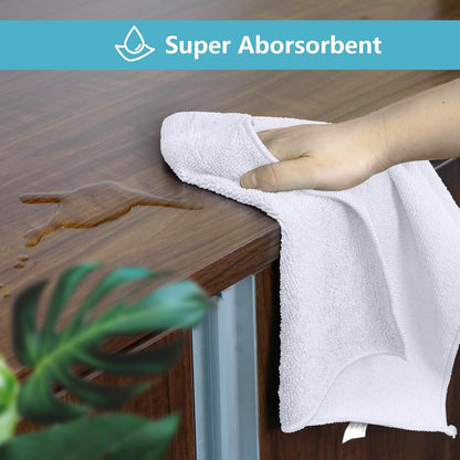 12PK Microfiber Cleaning Cloth, Cleaning Rag for Home, 11.5x11.5in