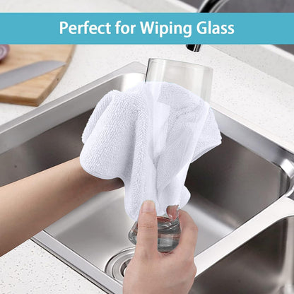 12PK Microfiber Cleaning Cloth, Cleaning Rag for Home, 11.5x11.5in
