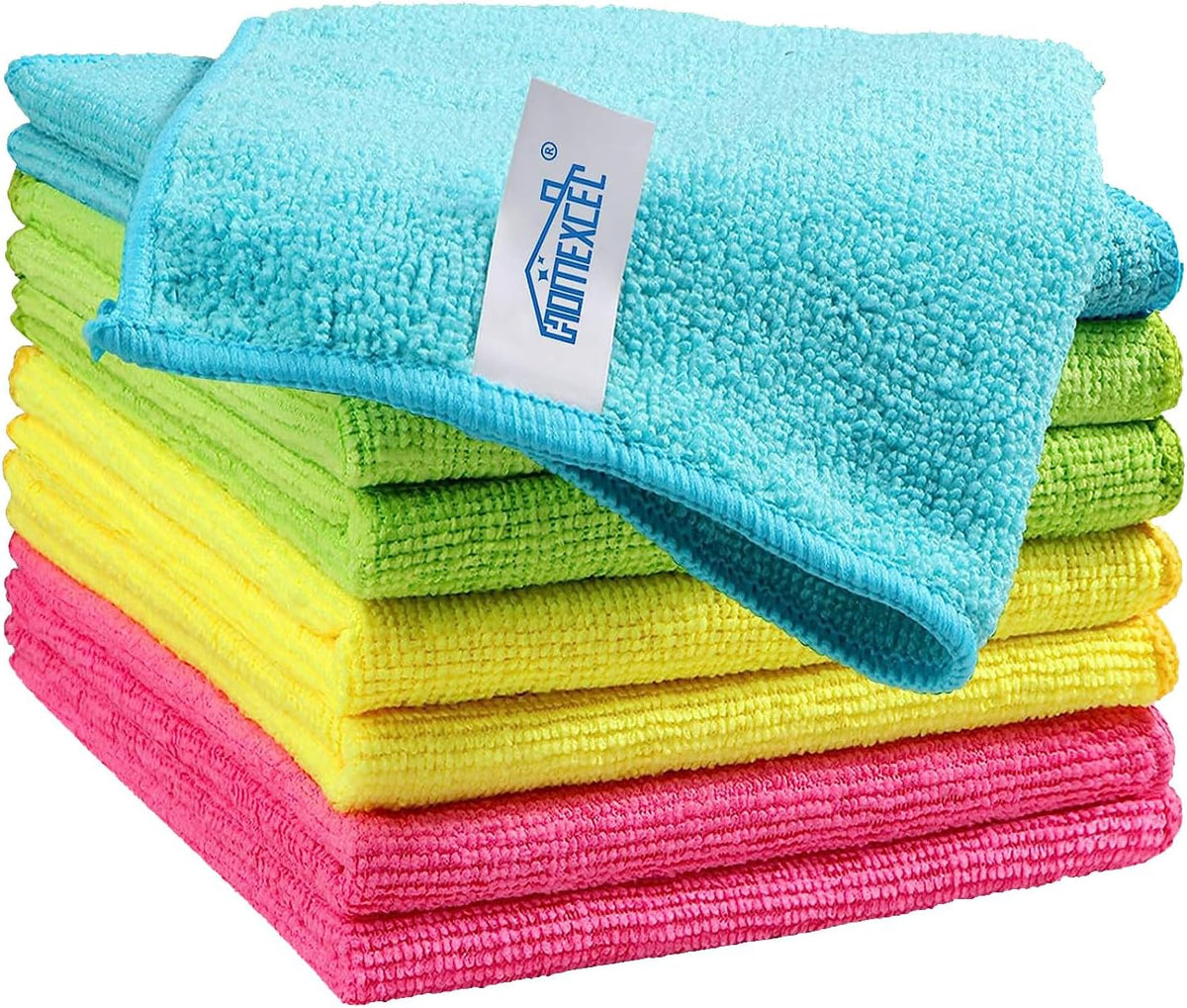 12PK Microfiber Cleaning Cloth, Cleaning Rag for Home, 11.5x11.5in