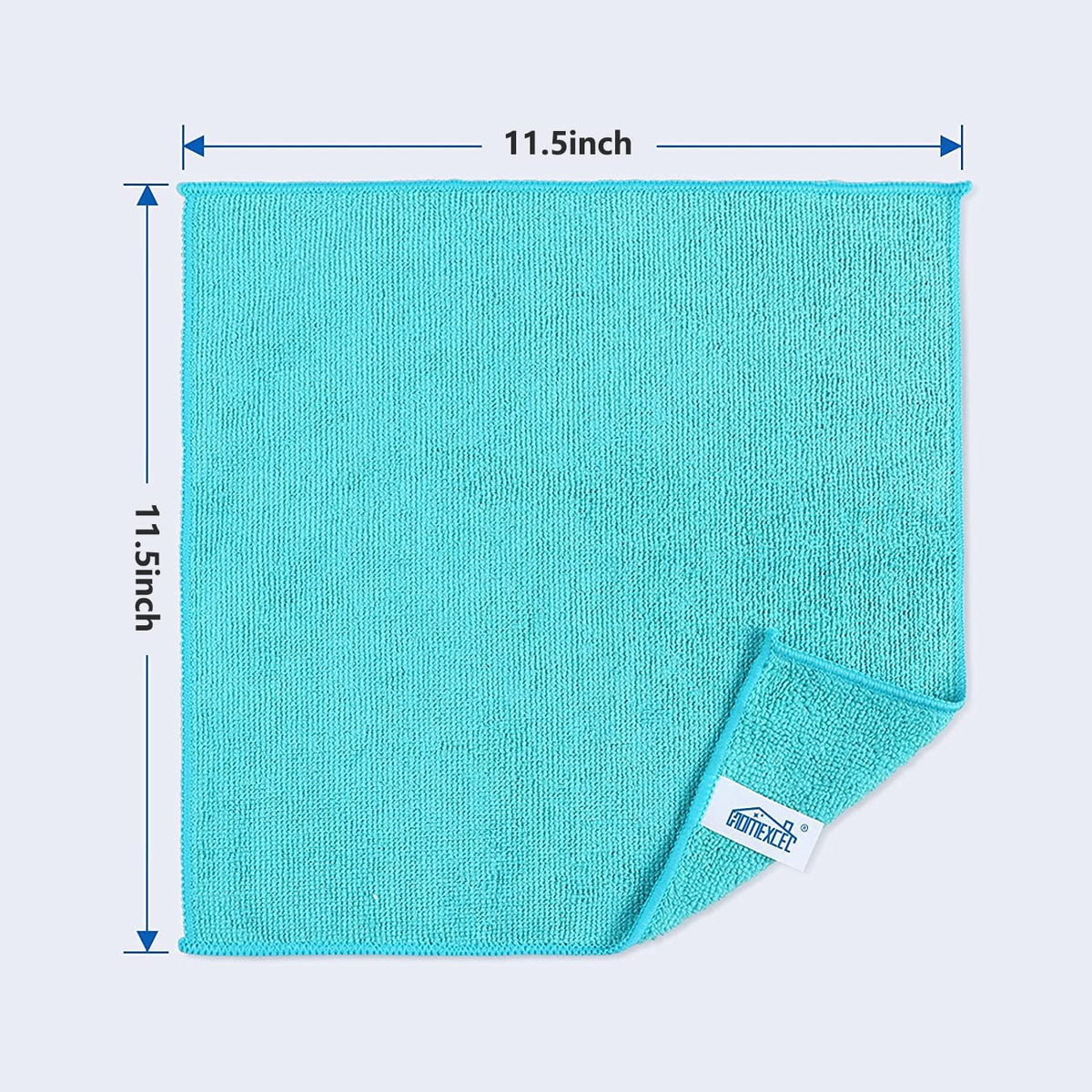 12PK Microfiber Cleaning Cloth, Cleaning Rag for Home, 11.5x11.5in