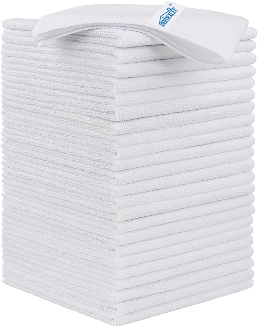 12PK Microfiber Cleaning Cloth, Cleaning Rag for Home, 11.5x11.5in