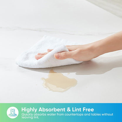 12PK Microfiber Cleaning Cloth, Cleaning Rag for Home, 11.5x11.5in