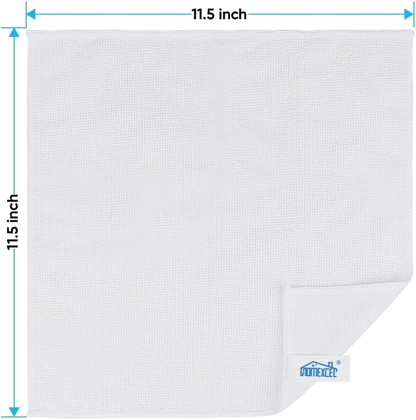 12PK Microfiber Cleaning Cloth, Cleaning Rag for Home, 11.5x11.5in