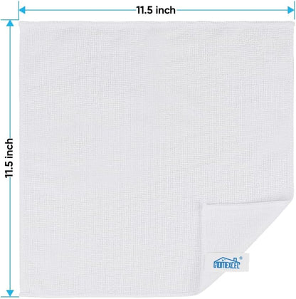 12PK Microfiber Cleaning Cloth, Cleaning Rag for Home, 11.5x11.5in
