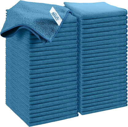 12PK Microfiber Cleaning Cloth, Cleaning Rag for Home, 11.5x11.5in