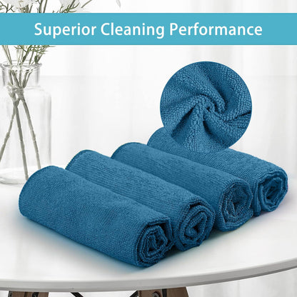 12PK Microfiber Cleaning Cloth, Cleaning Rag for Home, 11.5x11.5in