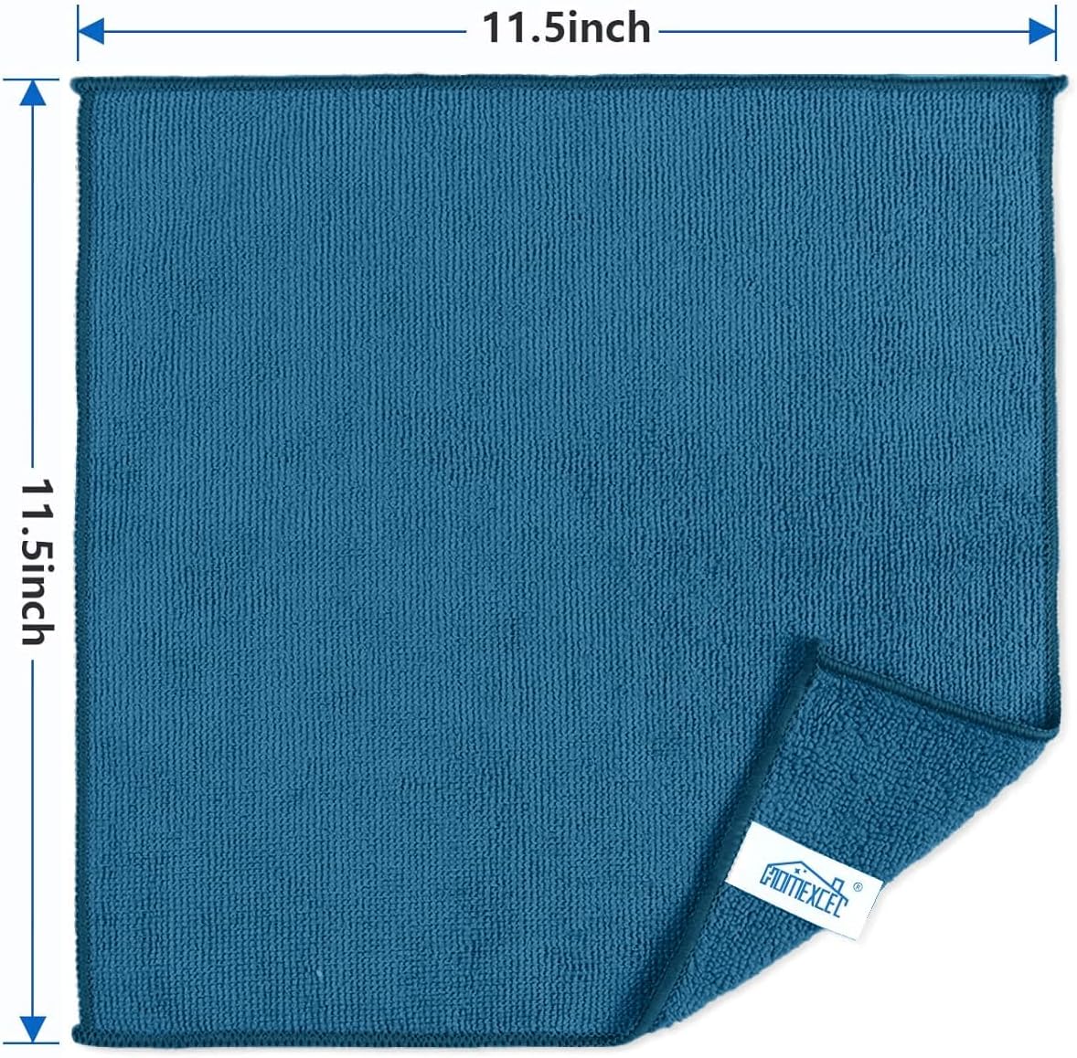 12PK Microfiber Cleaning Cloth, Cleaning Rag for Home, 11.5x11.5in