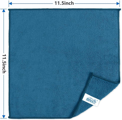 12PK Microfiber Cleaning Cloth, Cleaning Rag for Home, 11.5x11.5in