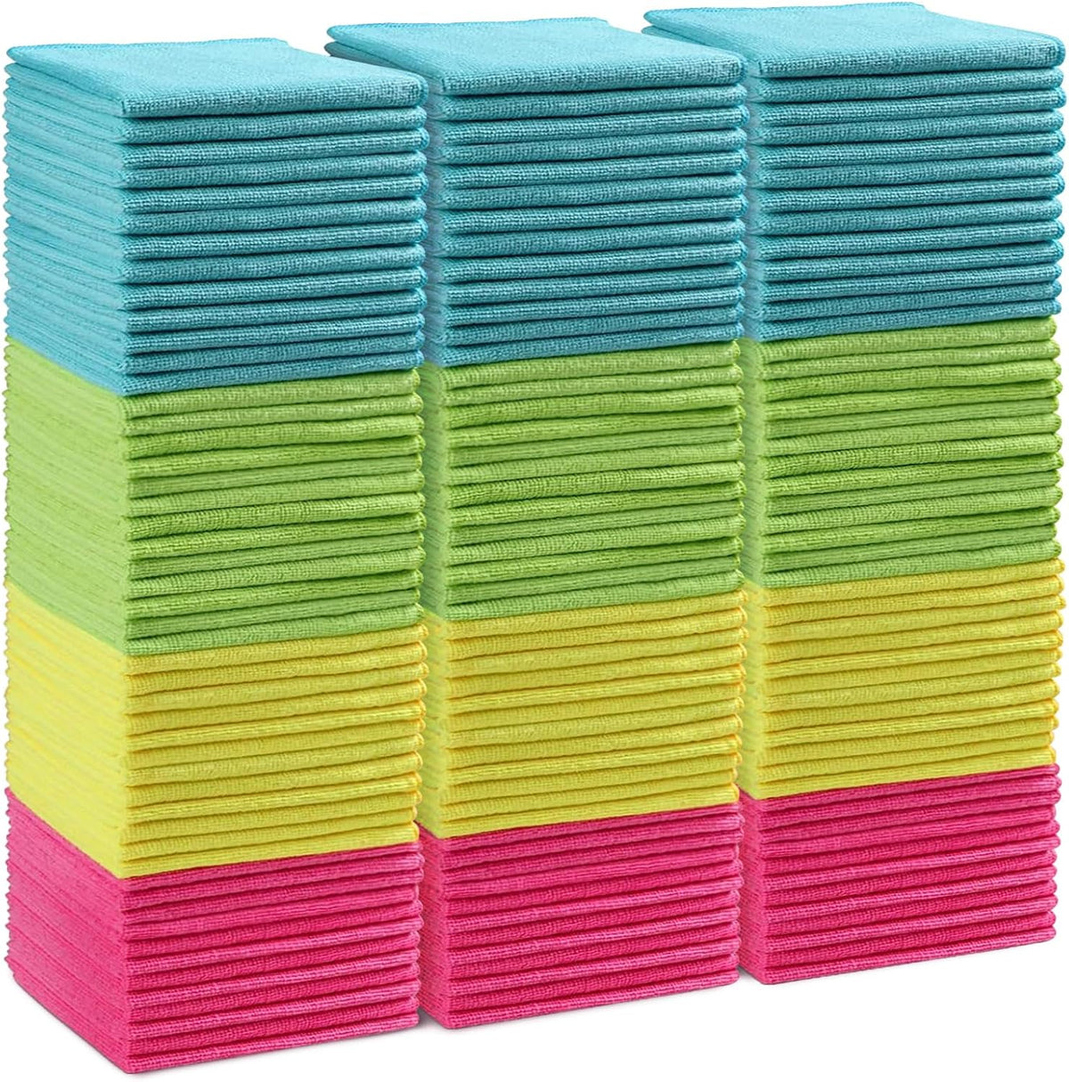 12PK Microfiber Cleaning Cloth, Cleaning Rag for Home, 11.5x11.5in