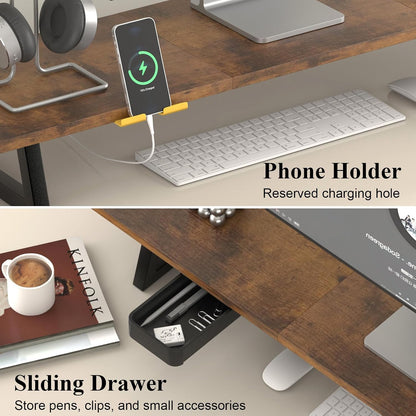 White Dual Monitor Stand Riser, 31.5 inch Long Stand, Desk Organizer