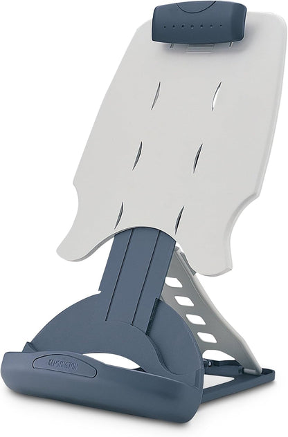 Insight Adjustable Book Copyholder, 50 Sheet Capacity, Metal, Midnight Blue/gray