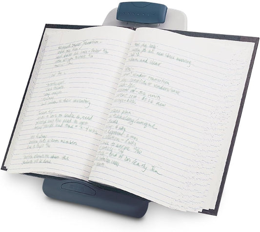 Insight Adjustable Book Copyholder, 50 Sheet Capacity, Metal, Midnight Blue/gray