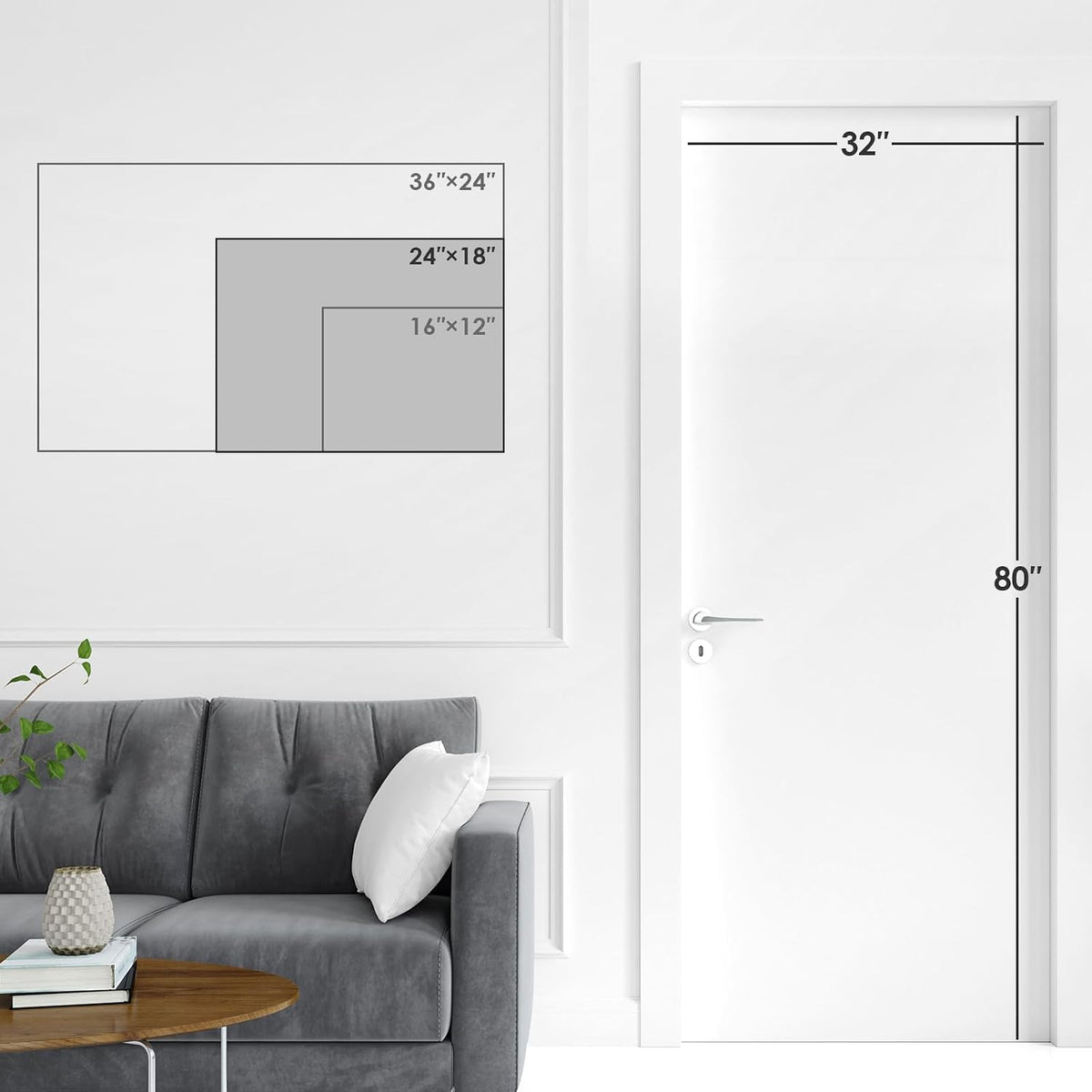 Dry Erase Calendar with Cork Board for Wall