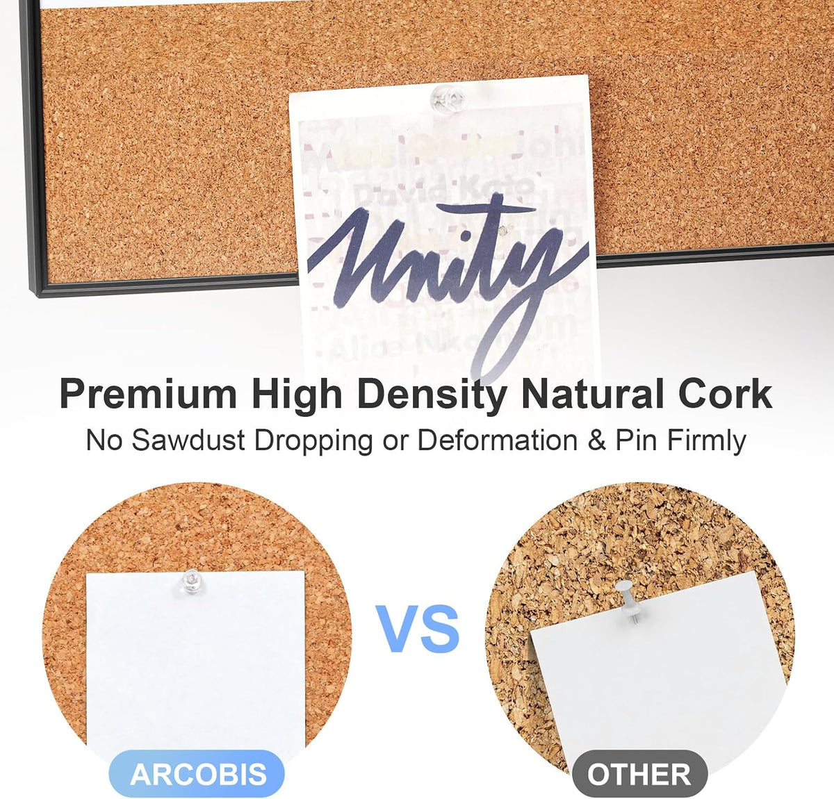 Dry Erase Calendar with Cork Board for Wall