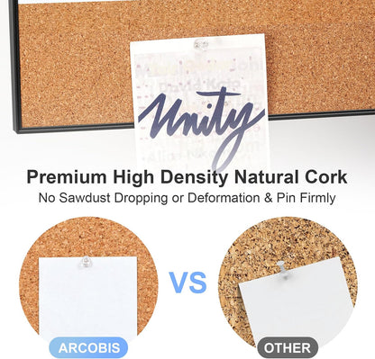 Dry Erase Calendar with Cork Board for Wall